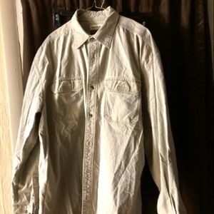 Magellan Men Long Sleeved Khaki Button Down Shirt XL (Academy Sports)
